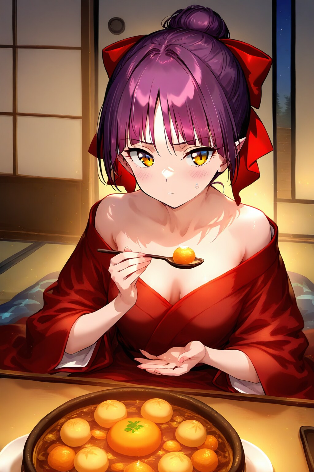 こたつと猫娘
