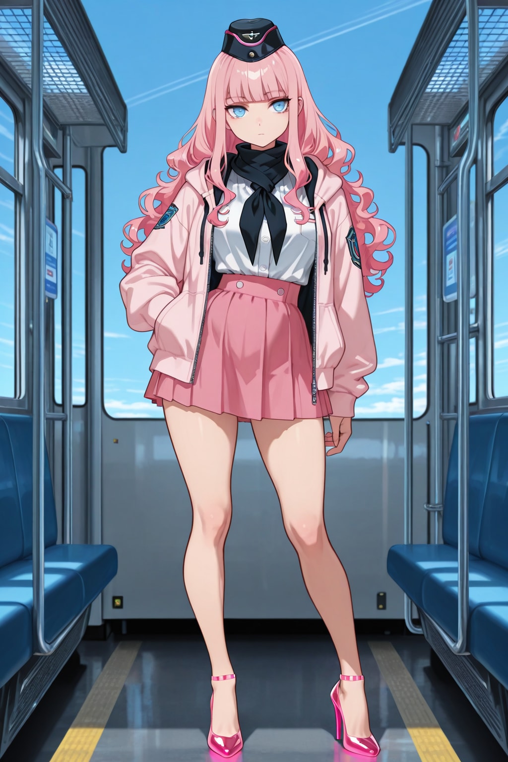 バスガイドのECHIDNAちゃん | の人気AIイラスト・グラビア