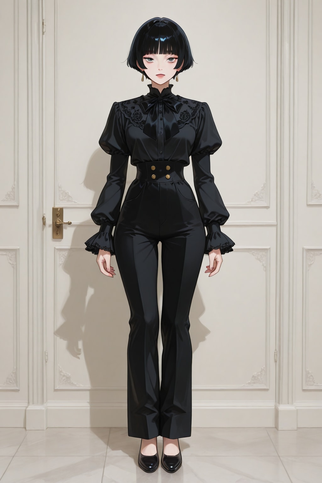 「ショーカットのボクっ娘」の全身写真