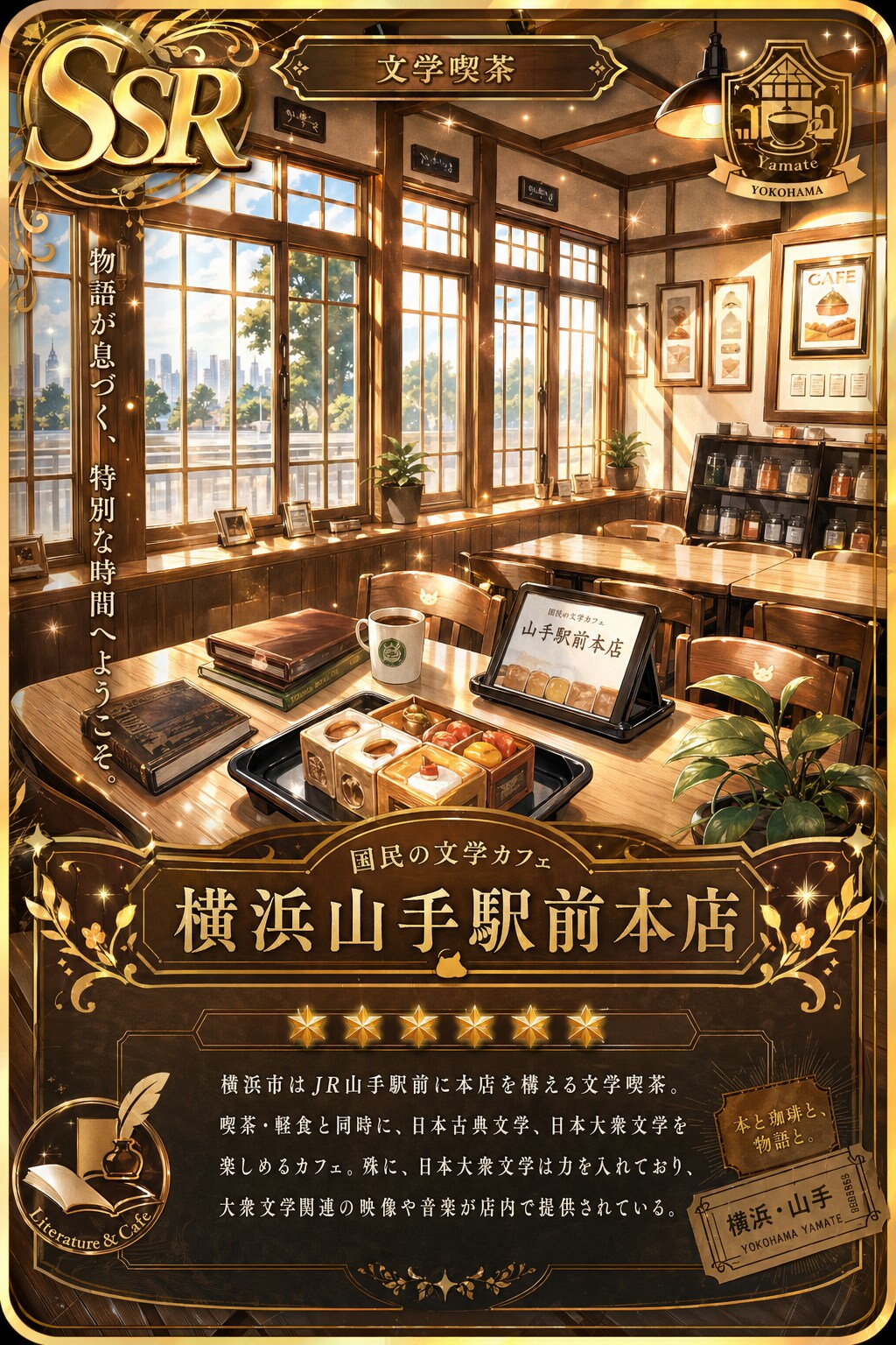 国民の文学カフェのSSRカード