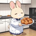 摩訶不思議食堂の兎シェフの唐揚げ 4枚目