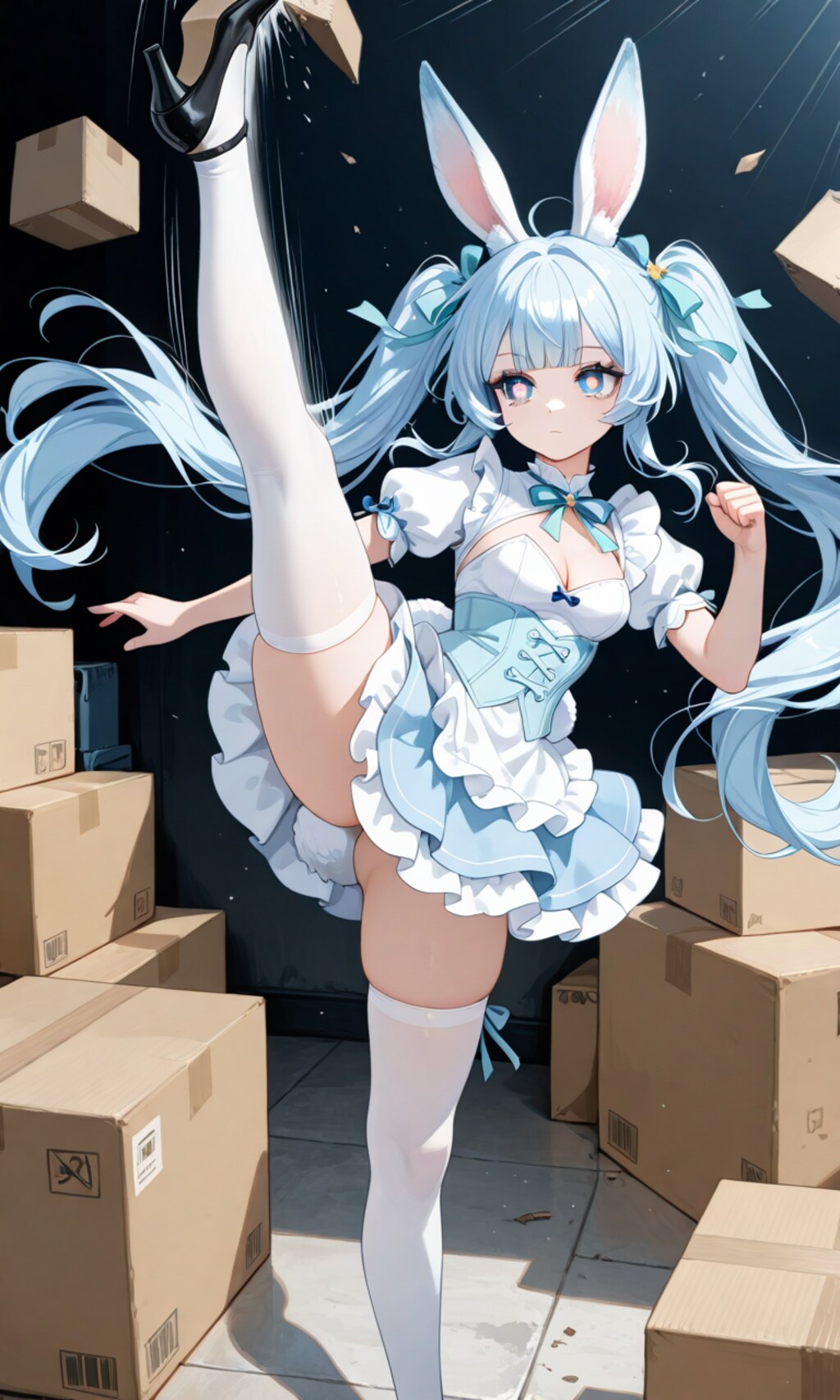 アルナ(らびのん)キックでどーん