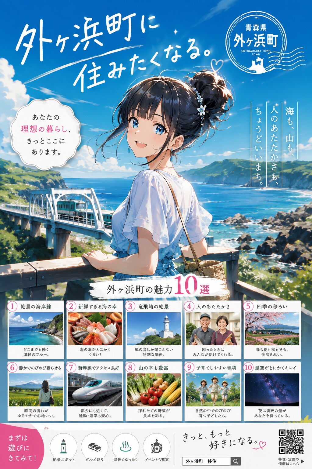 外ヶ浜町に住む