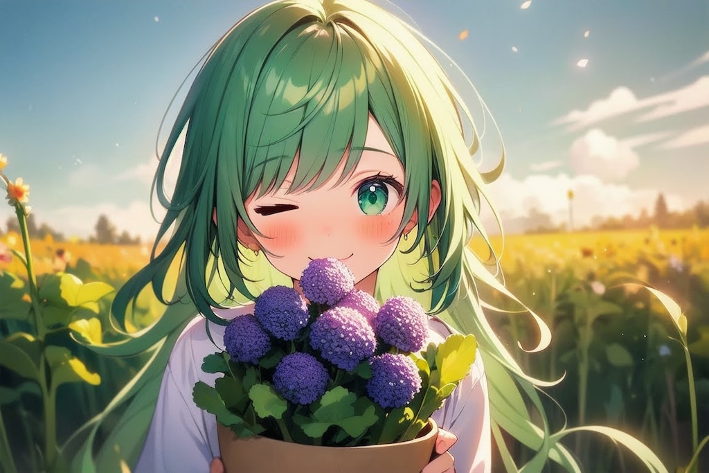 紫色の花