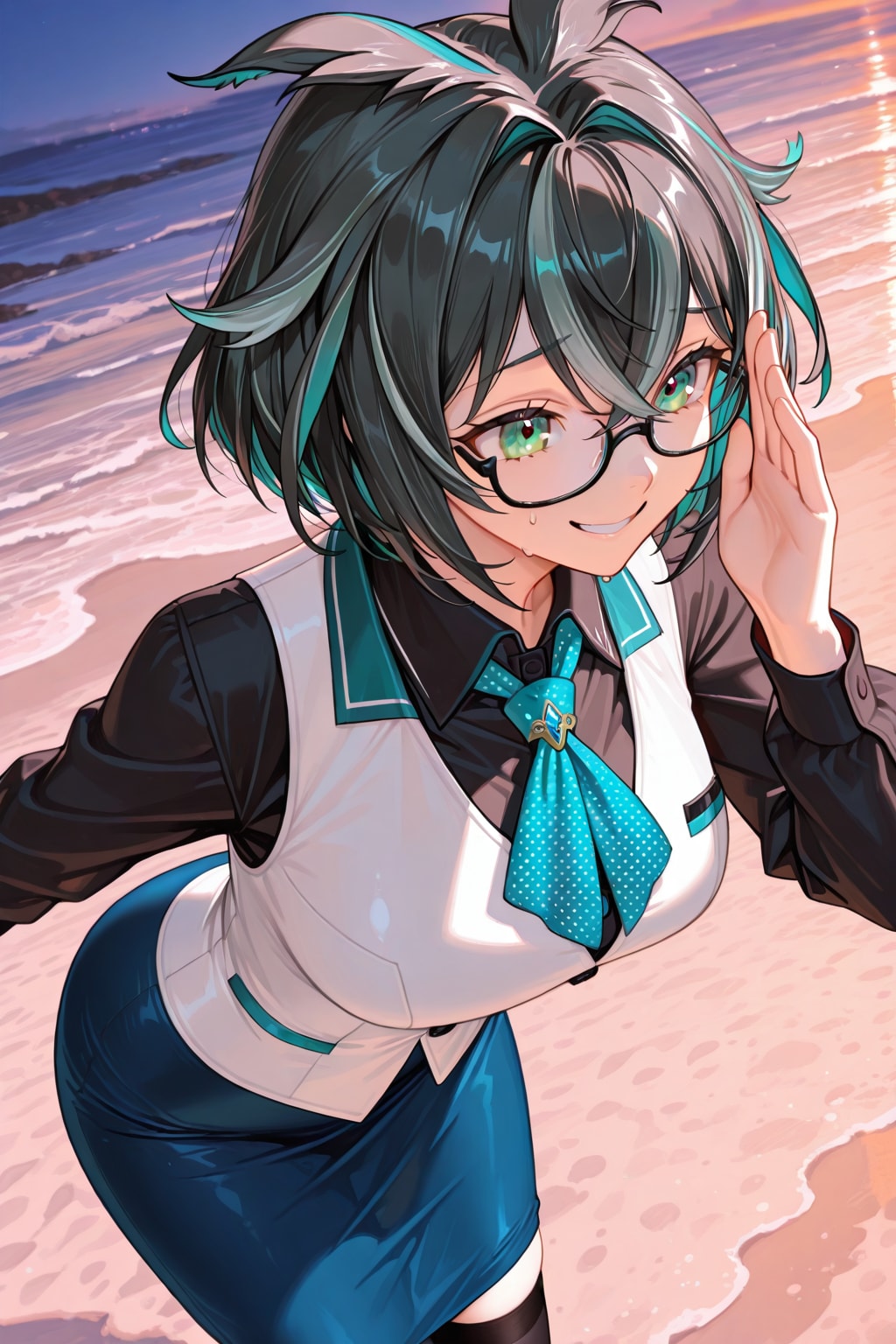 海岸デート　　　　　　　　　　　　　　　　　　　　　　　　🦉　大浦 るかこ　🦉