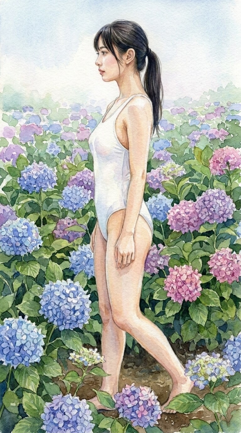 紫陽花がいっぱい