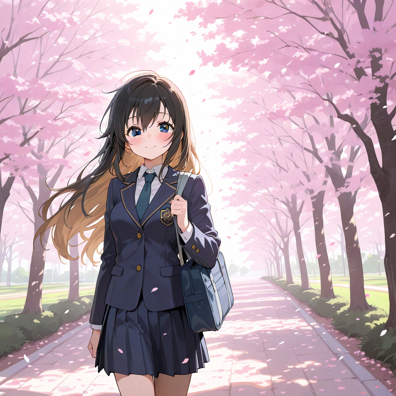 寧ちゃんの新学期 | の人気AIイラスト・グラビア