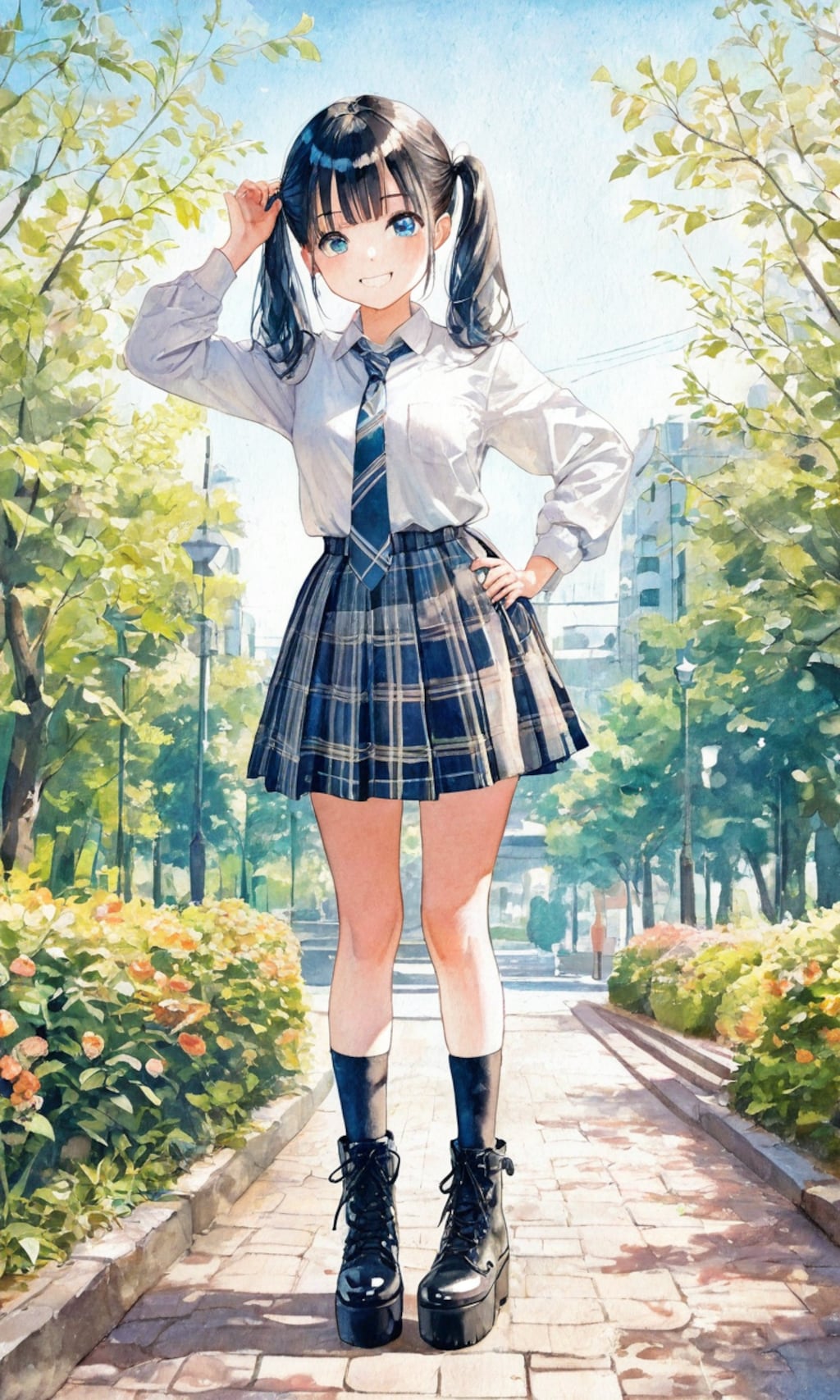 公園のツインテール