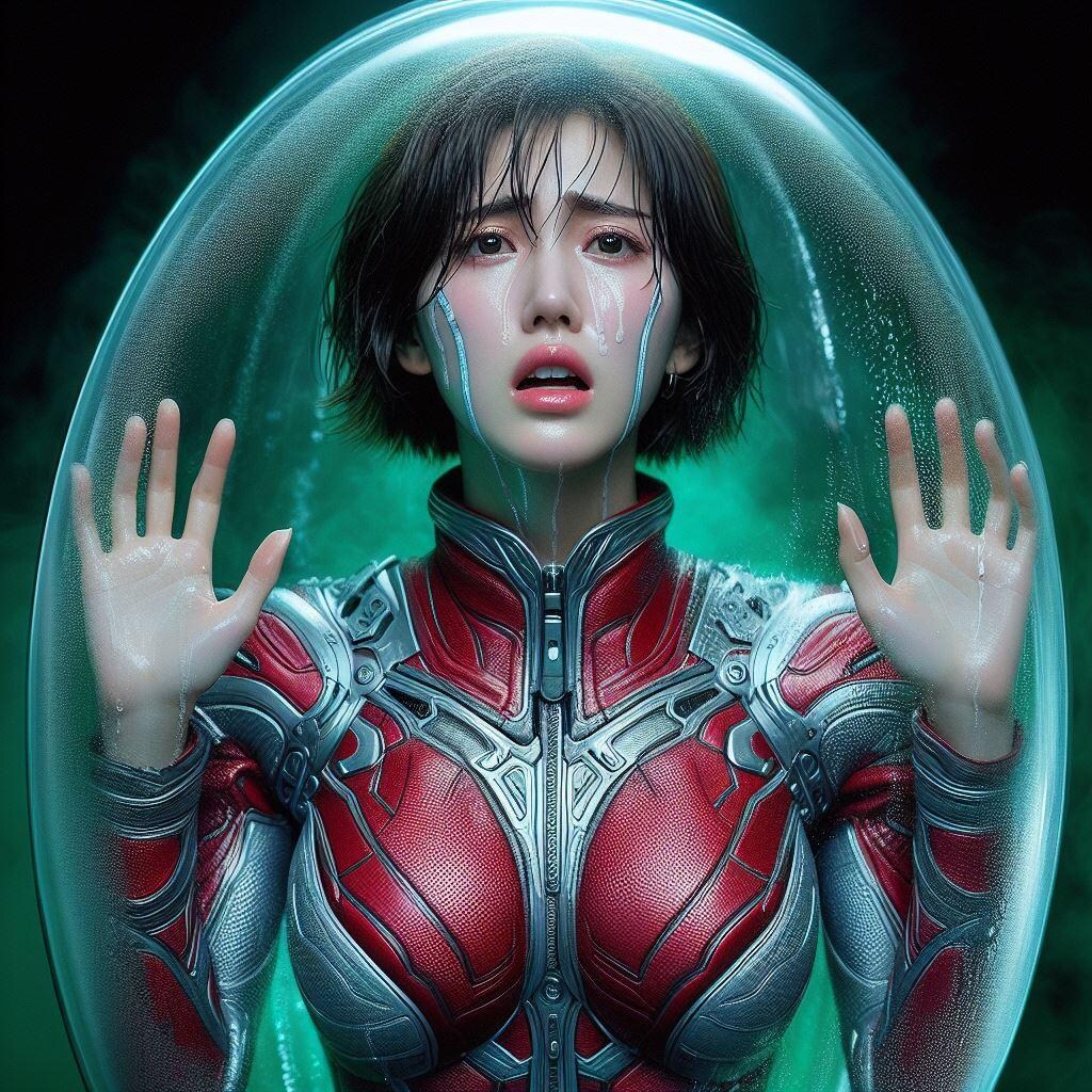 敗北したレッドレディはお仕置きカプセルの中に入れられて…#1