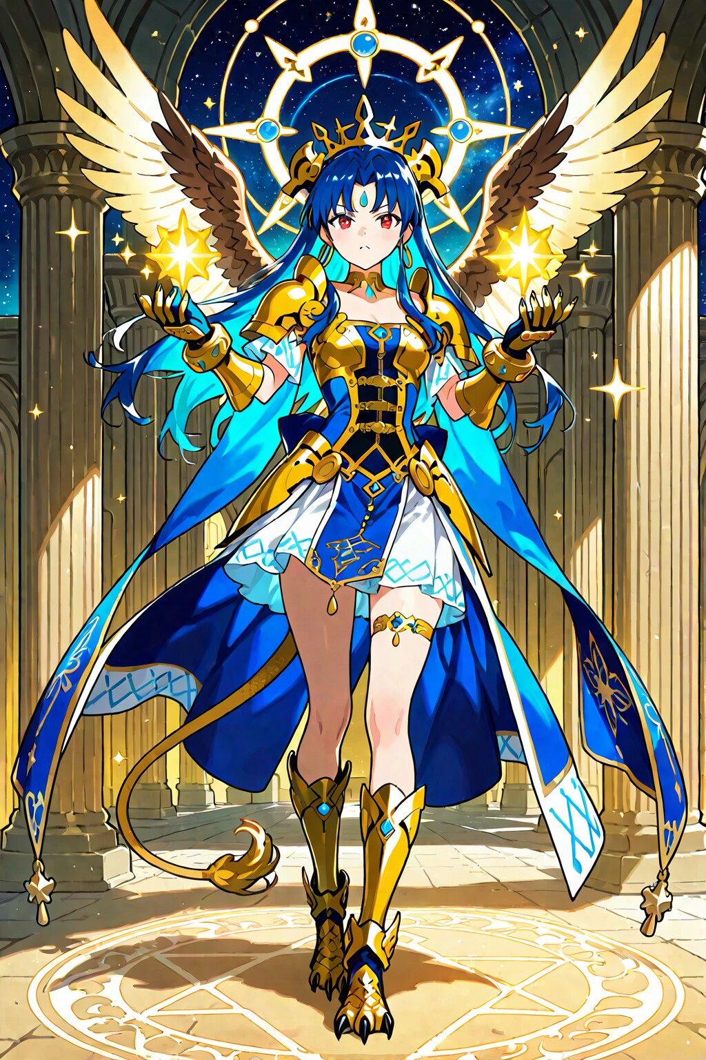 🐲 古代龍の魔法少女：ムシュフシュ（Mušhuššu）「イシュタルの審判、星辰を貫く毒針」 | の人気AIイラスト・グラビア