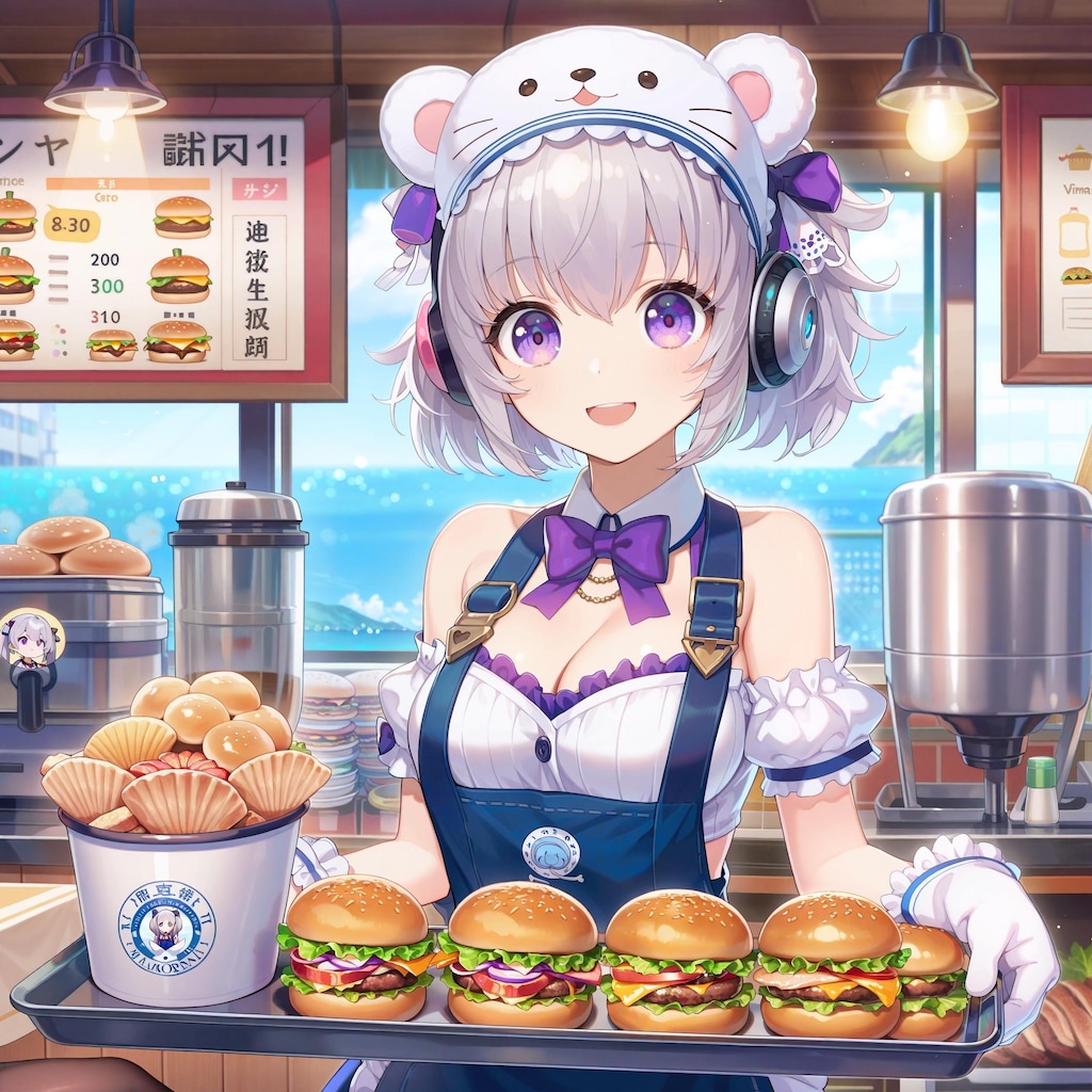 ハンバーガーとホ↑タテでございます