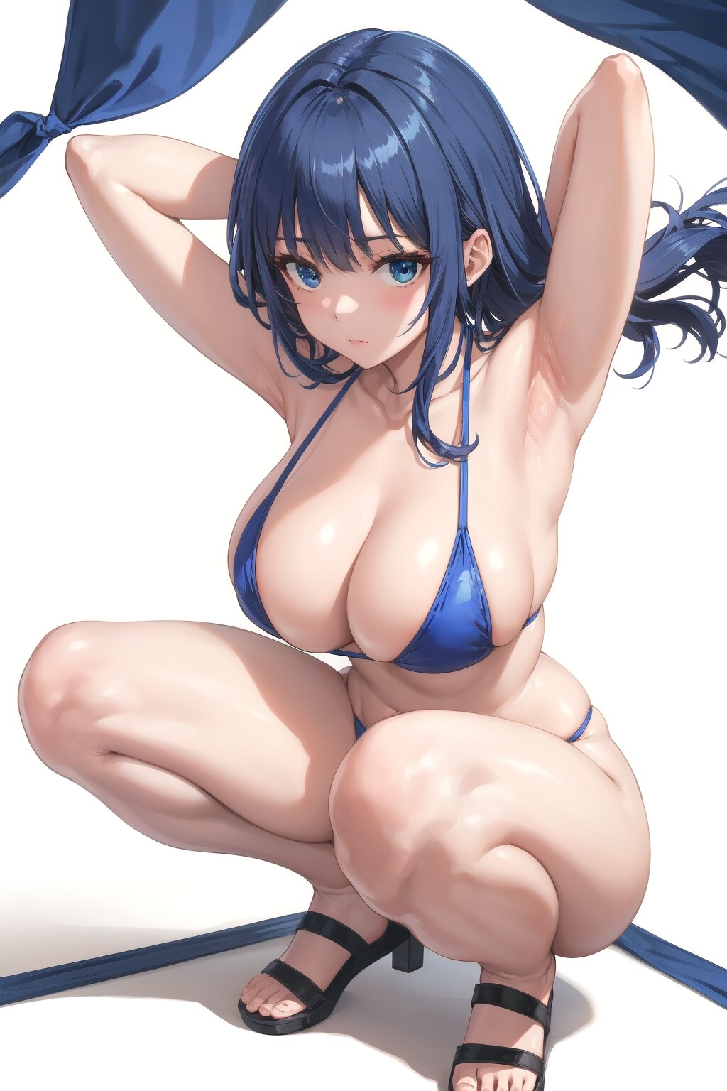 青水着スクワット