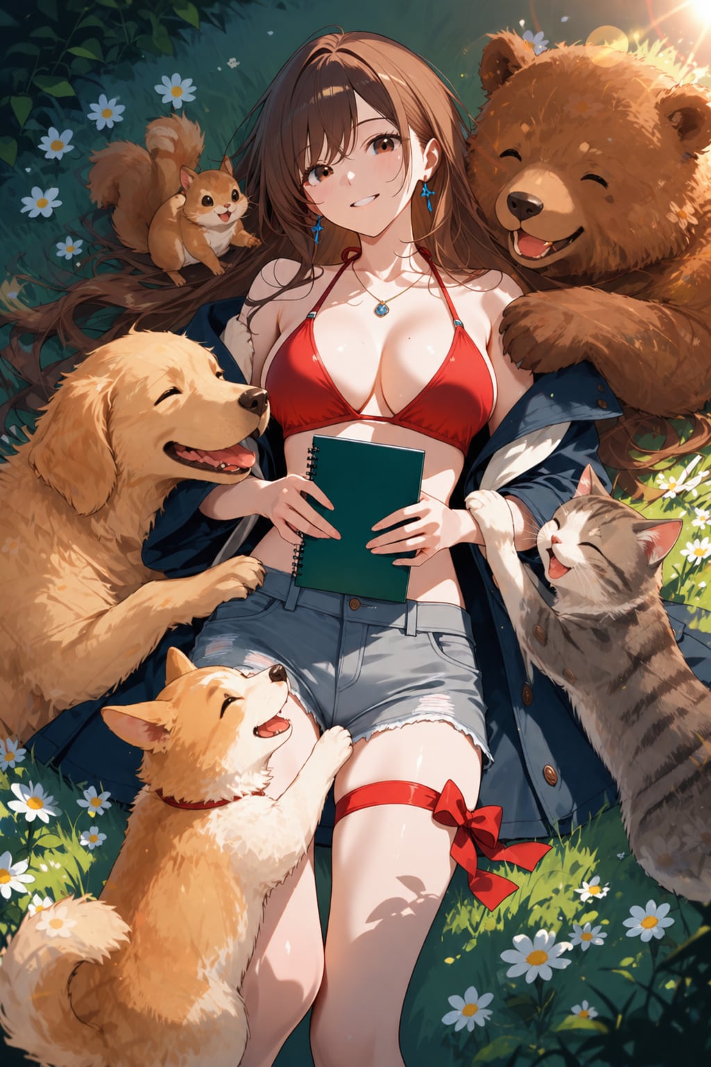 森の日記♡　動物たちもお姉さんが大好き