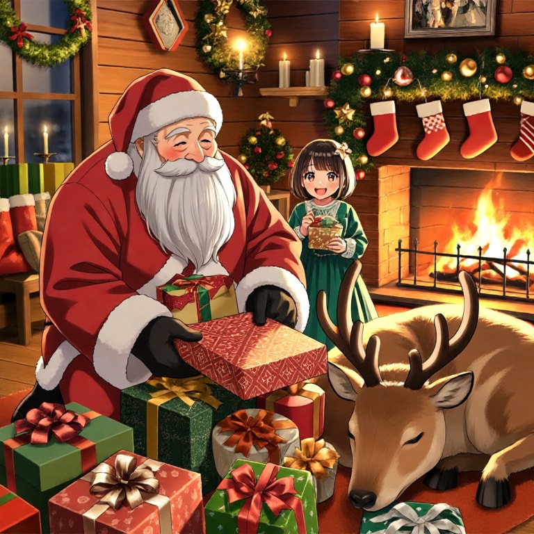 トナカイさんもクリスマスまで休養中♪ | の人気AIイラスト・グラビア