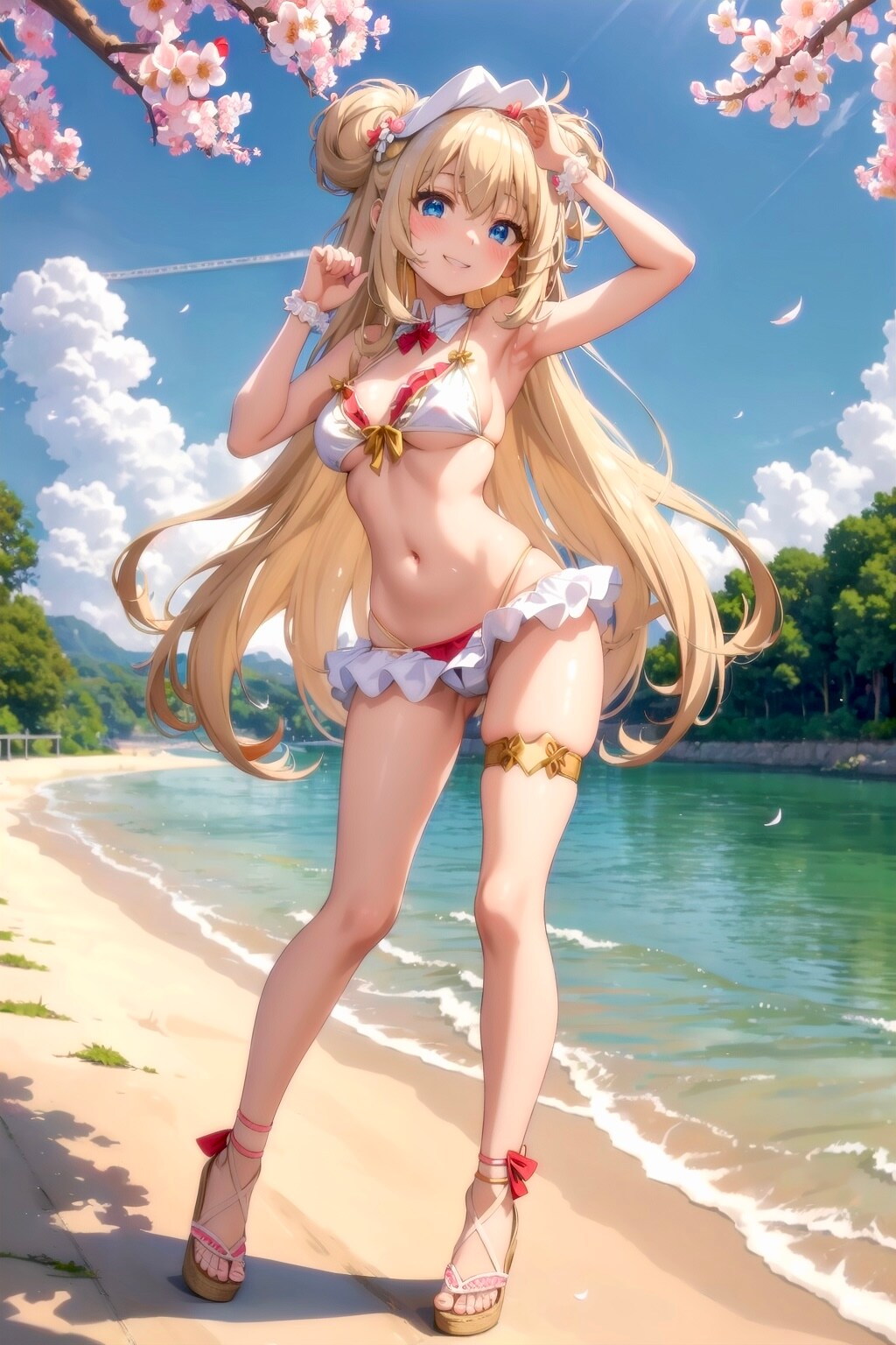 桜とビキニ