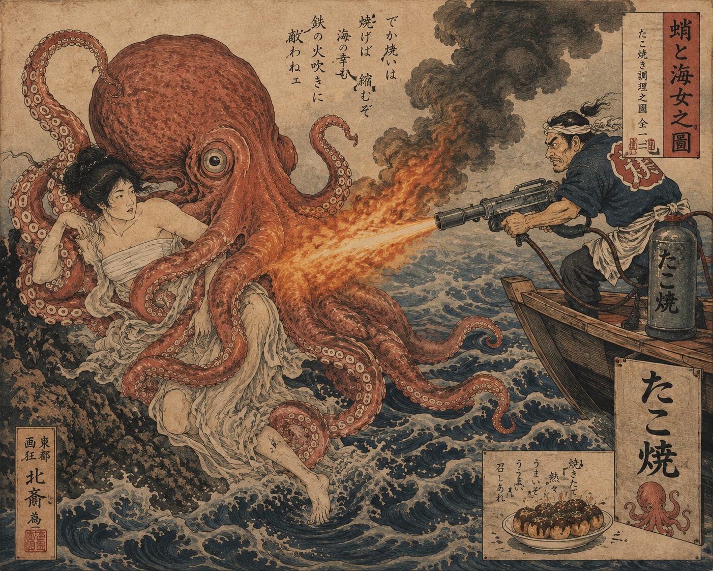 蛸と海女