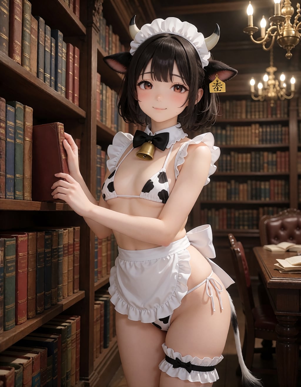 も～っとご奉仕♡ 牛ビキニメイド
