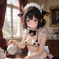 も～っとご奉仕♡ 牛ビキニメイド 3枚目