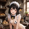 も～っとご奉仕♡ 牛ビキニメイド 2枚目
