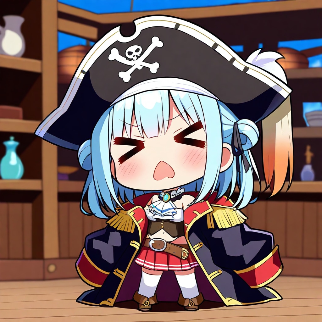 海賊の青髪ちゃん