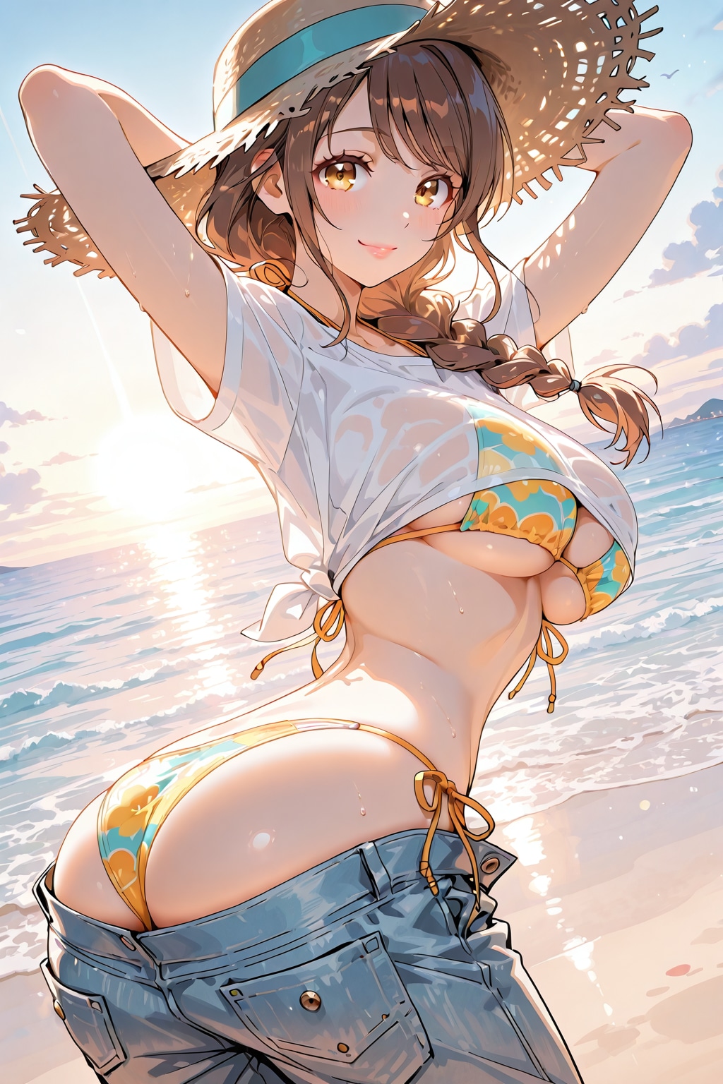 ビキニ×デニム