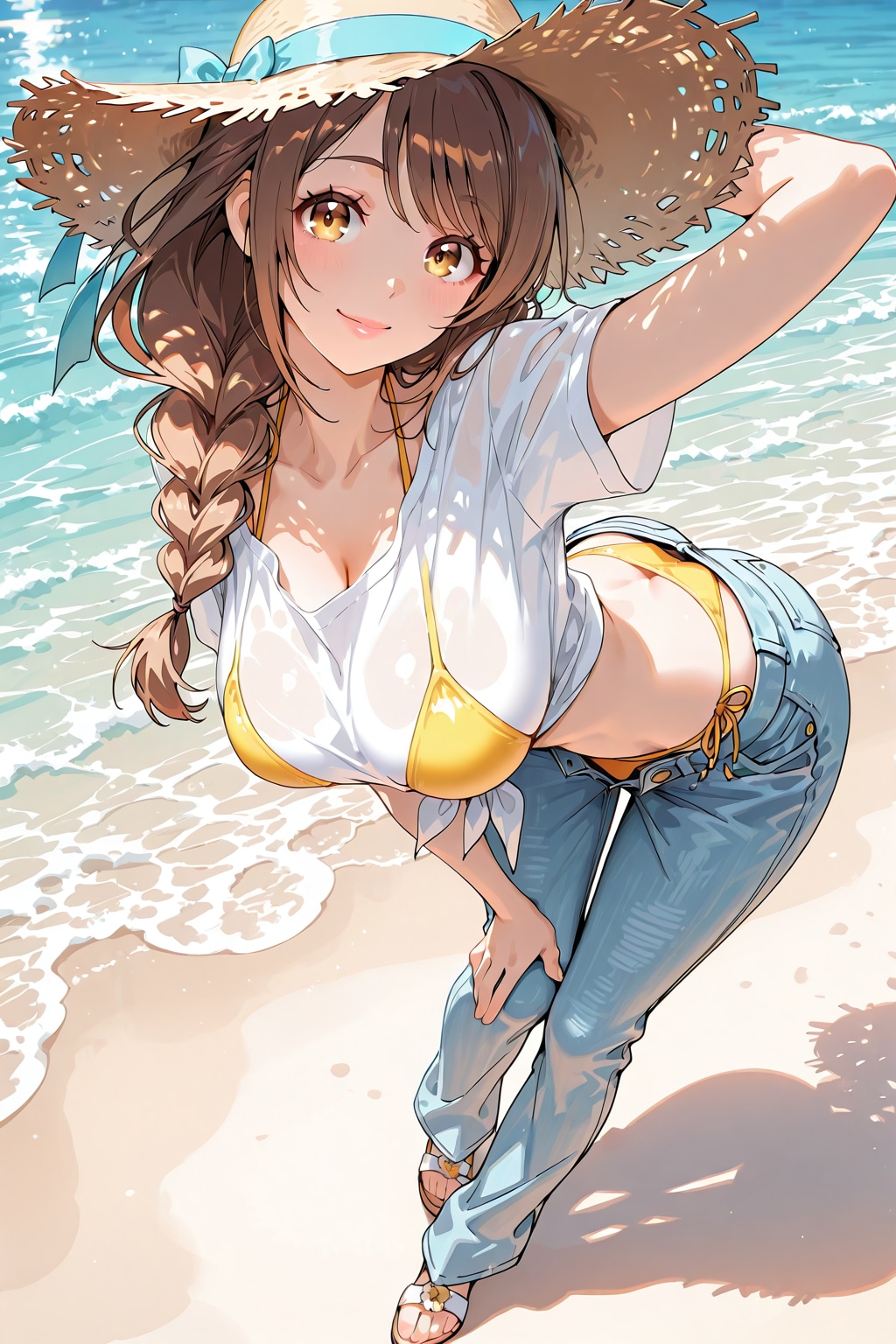 ビキニ×デニム
