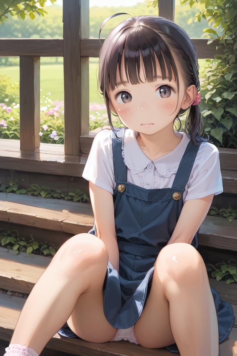 【サンプル】〇リJ〇ちゃんたちがジャンパースカートでパンチラ（15枚）