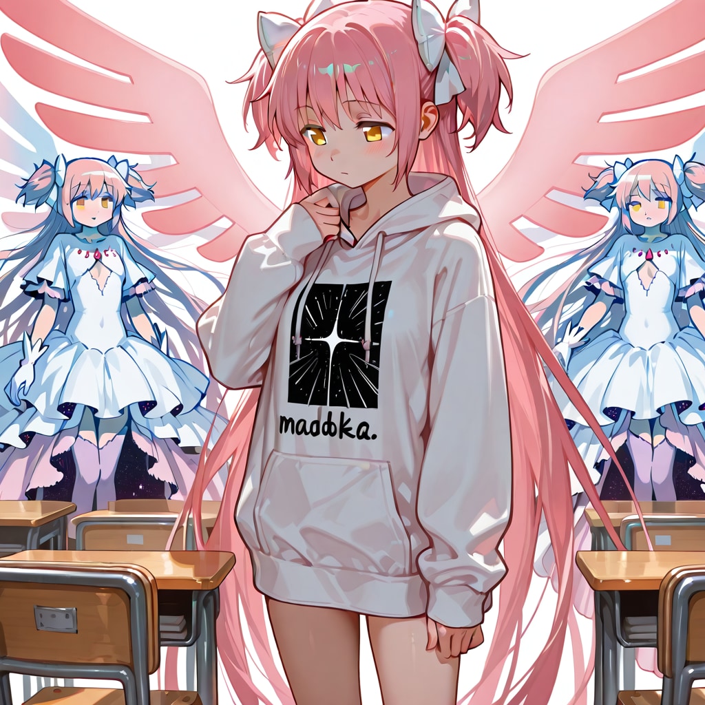 パーカーを着たアルティメットまどか