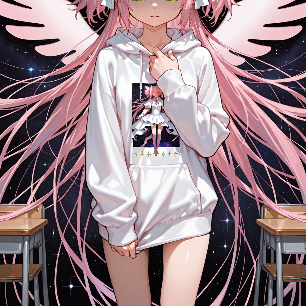 パーカーを着たアルティメットまどか