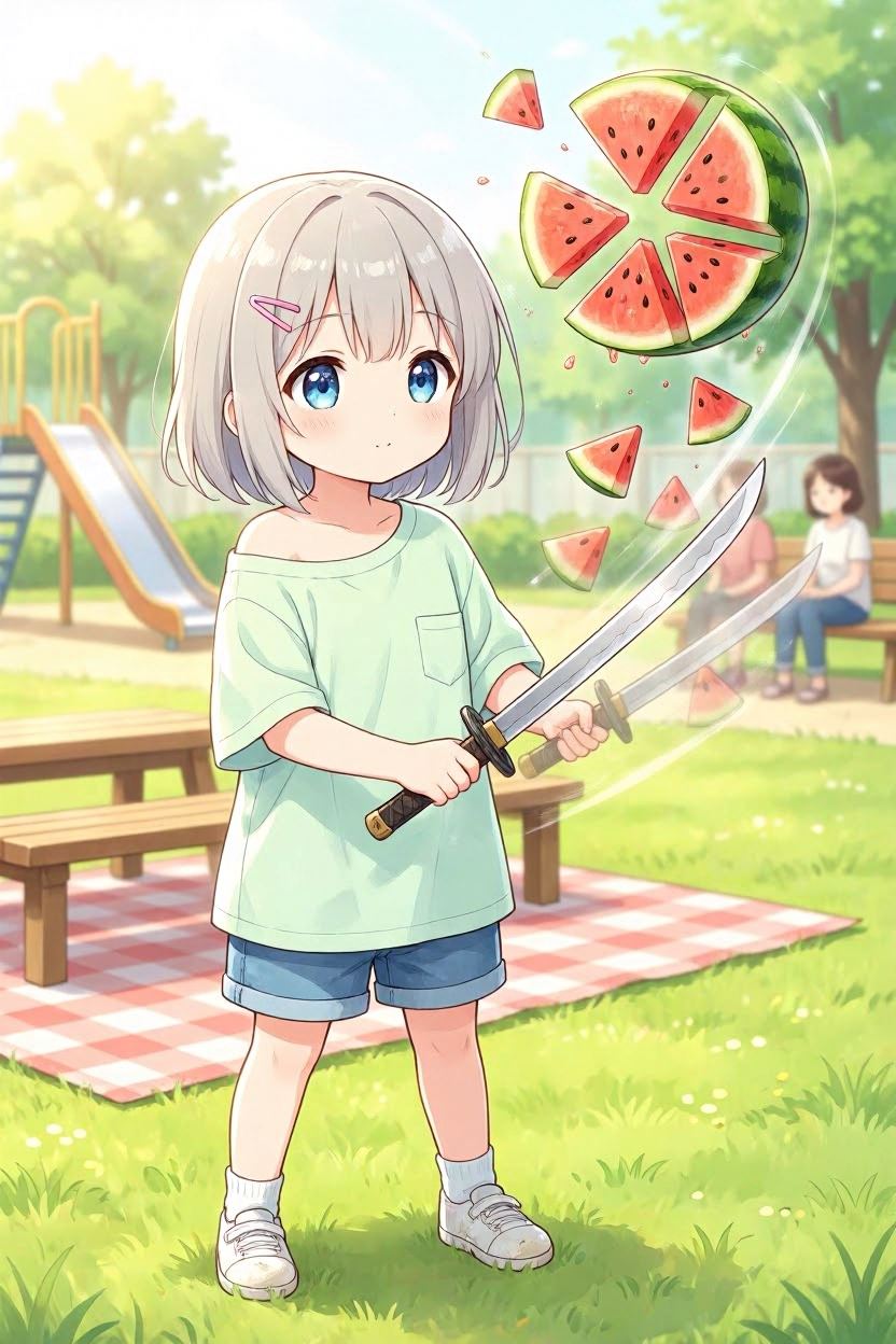 スイカカッティング