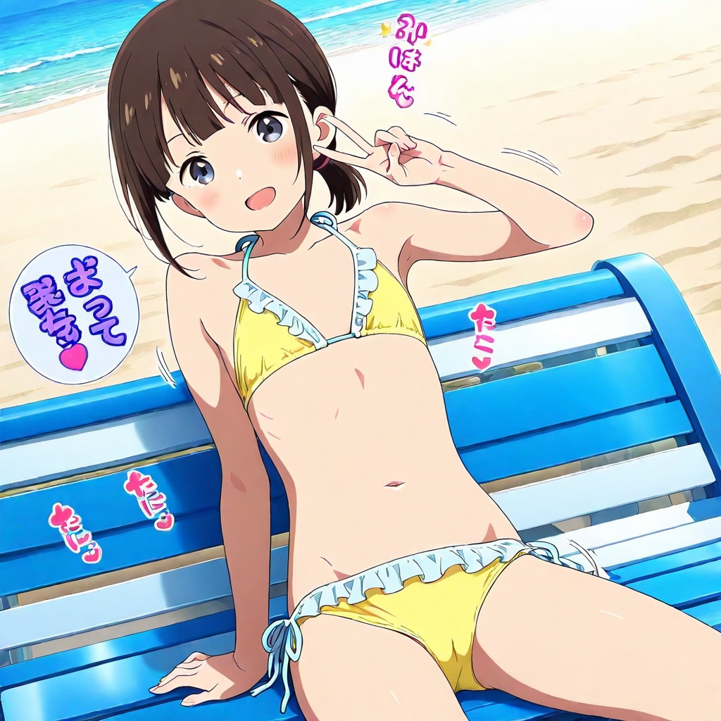 藍乃雫ちゃんにまな板ノ水着大会に出てもらった