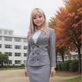 K女子高校の制服コスをしている白ギャル夏姫 4枚目