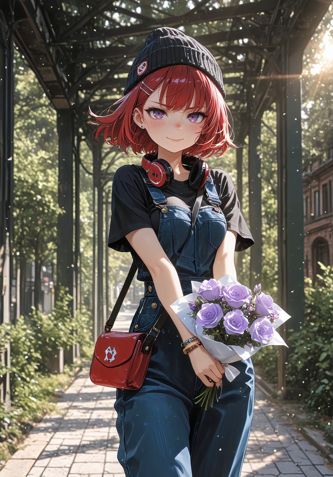 紫薔薇を抱いて | の人気AIイラスト・グラビア