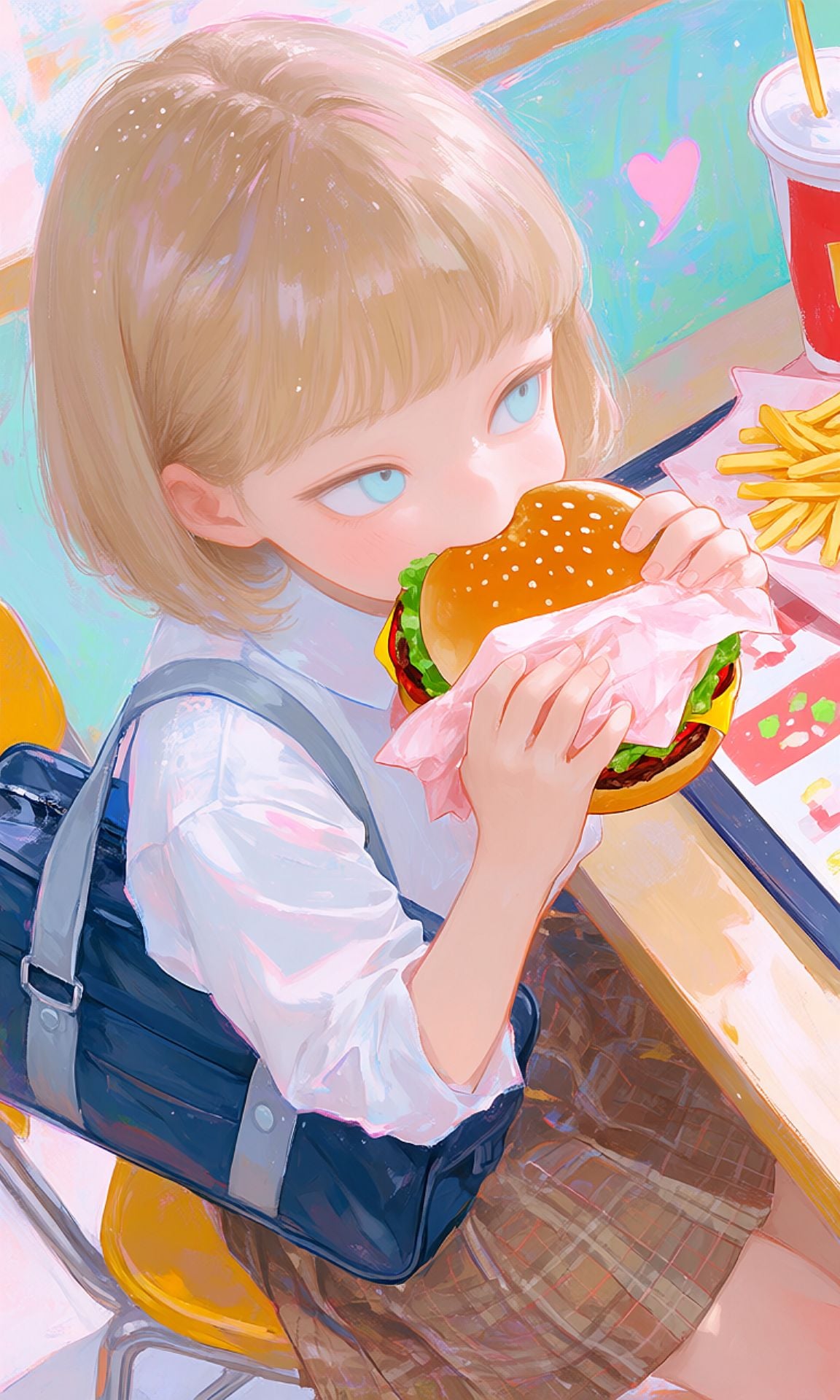 貧乳女子高生（名称未設定） | の人気AIイラスト・グラビア