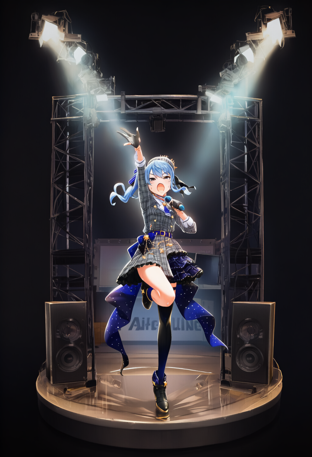 星街すいせいライブステージ_ヴィネット風