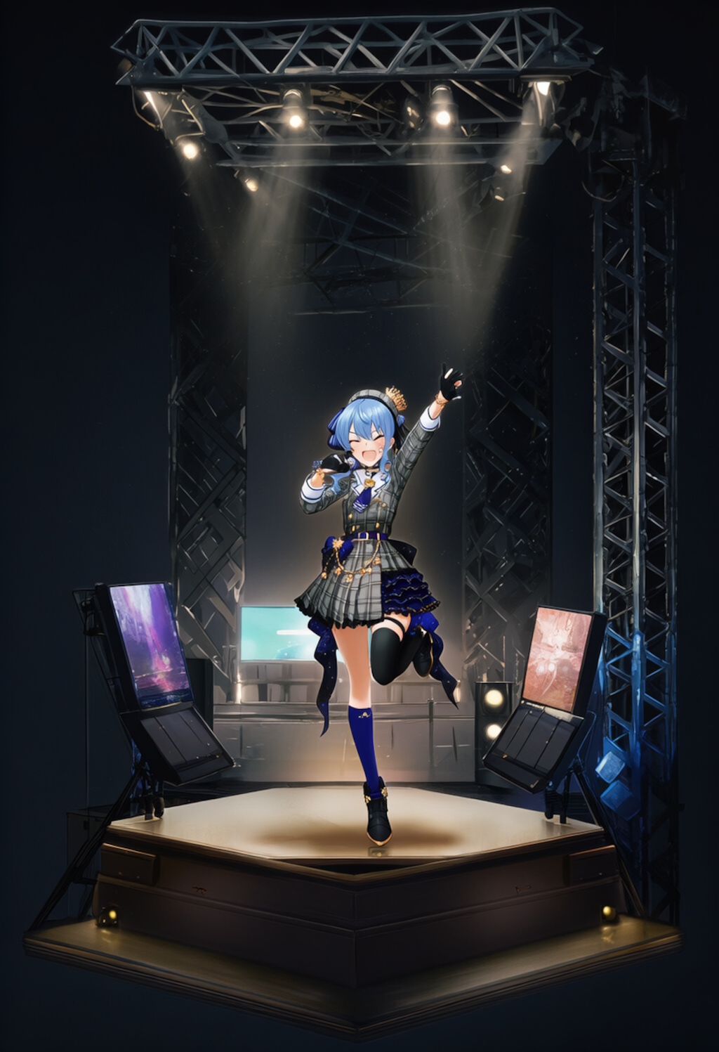 星街すいせいライブステージ_ヴィネット風