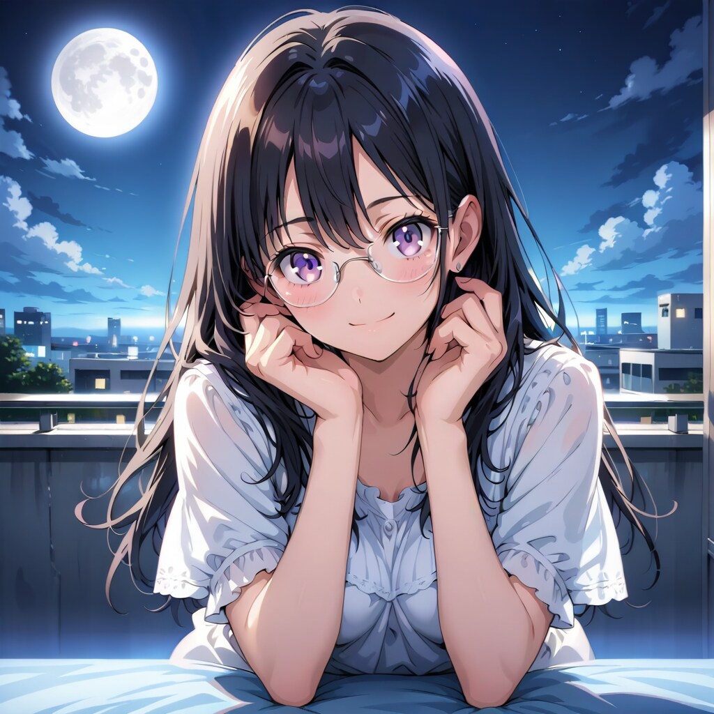 月明かりに照らされて（ノゾミ） | の人気AIイラスト・グラビア