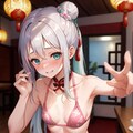 お団子ヘアは中国のイメージです。 3枚目