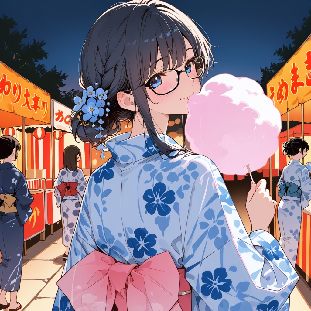 夏祭りわたあめ