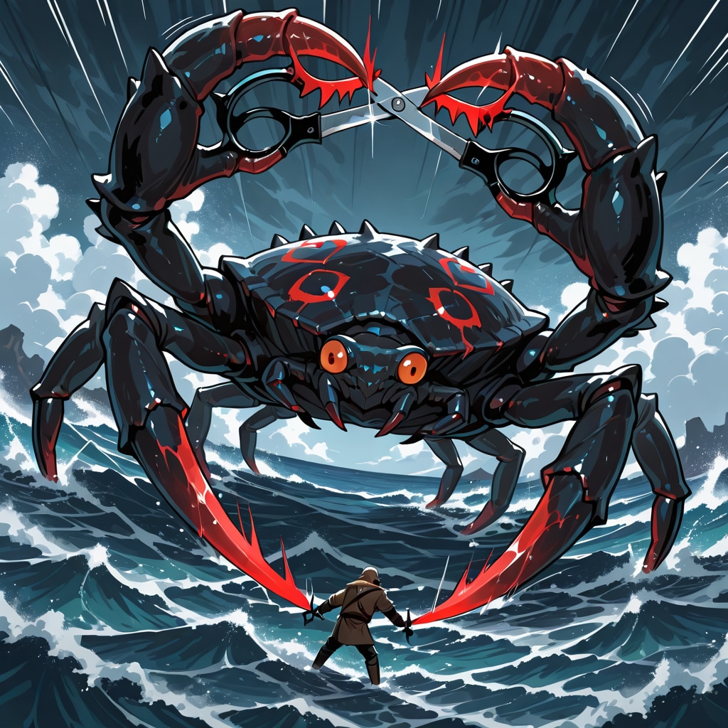 かにに刺される&蟹ハサミ