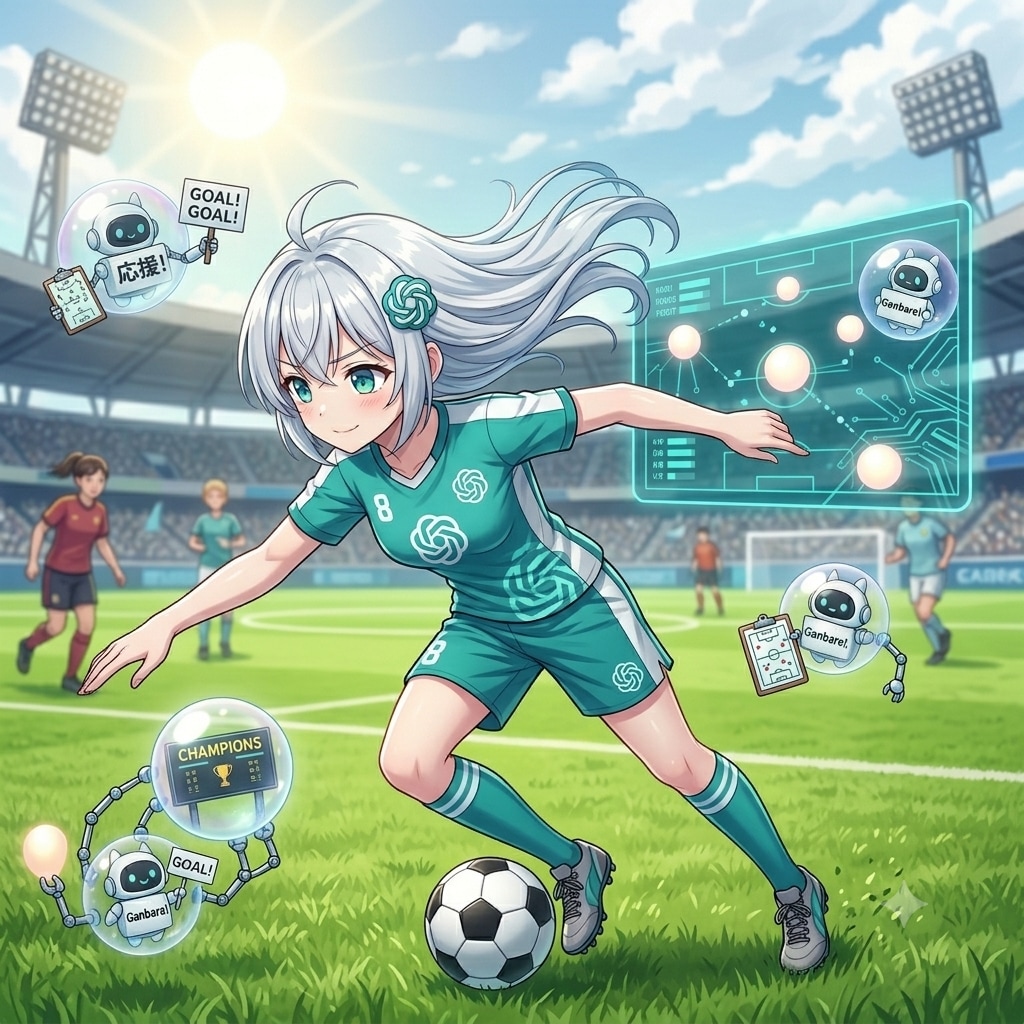 ChatGPTちゃん、⚽エンジョイなう