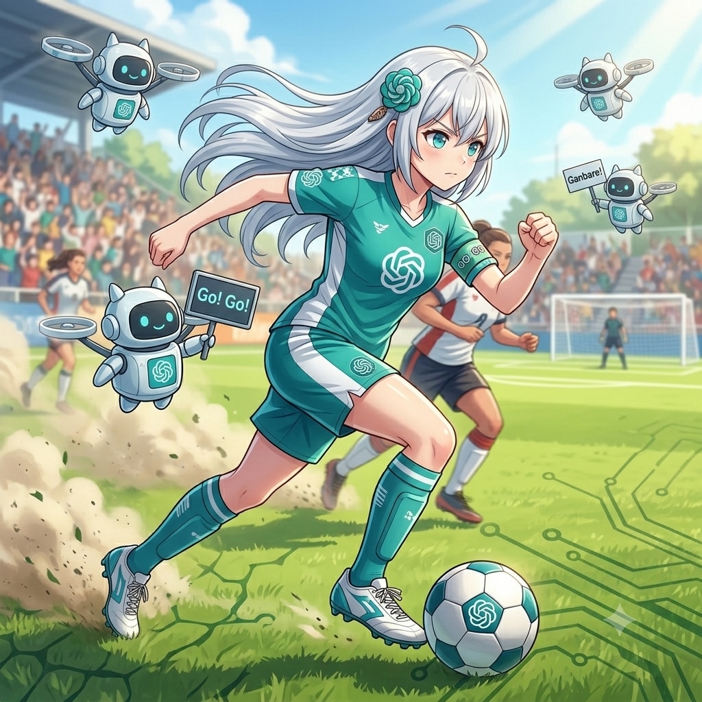 ChatGPTちゃん、⚽エンジョイなう