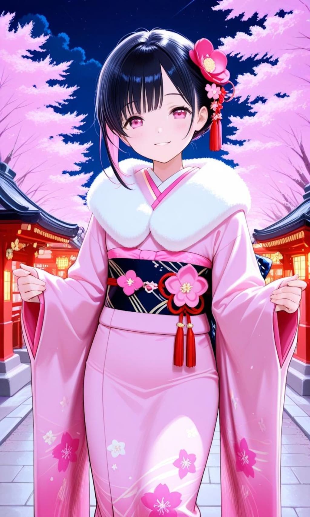 振袖姿の女の子