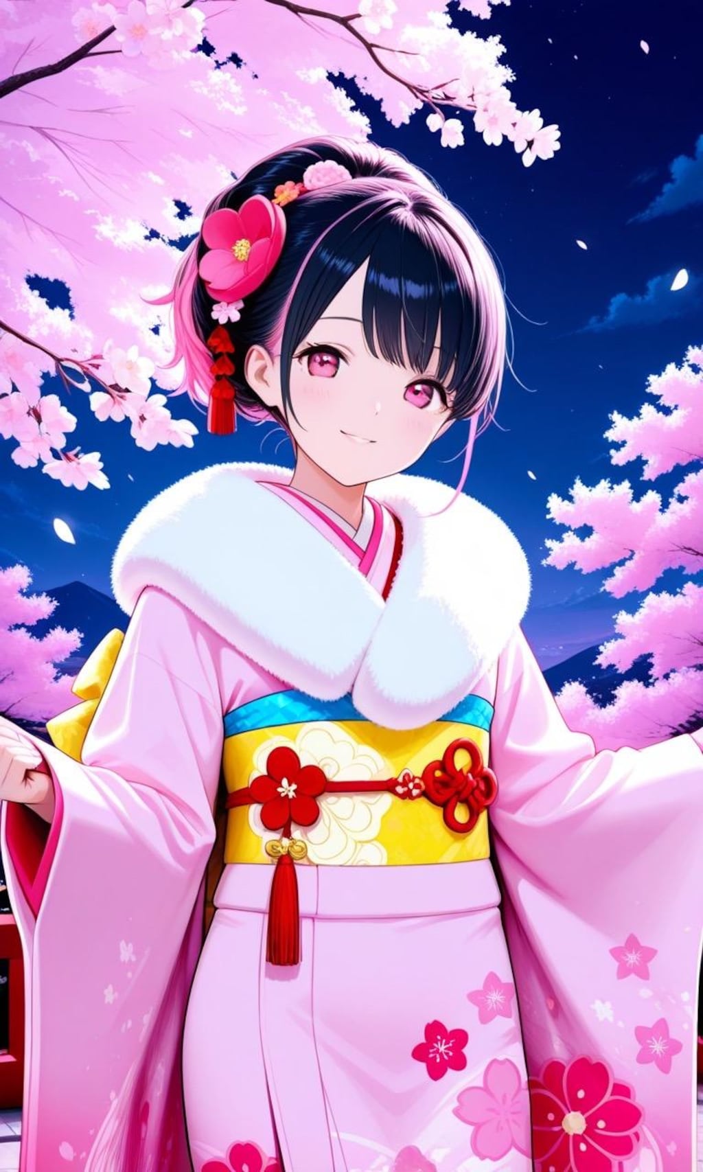 振袖姿の女の子