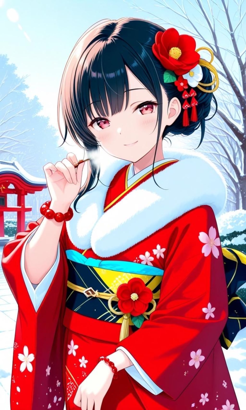 振袖姿の女の子