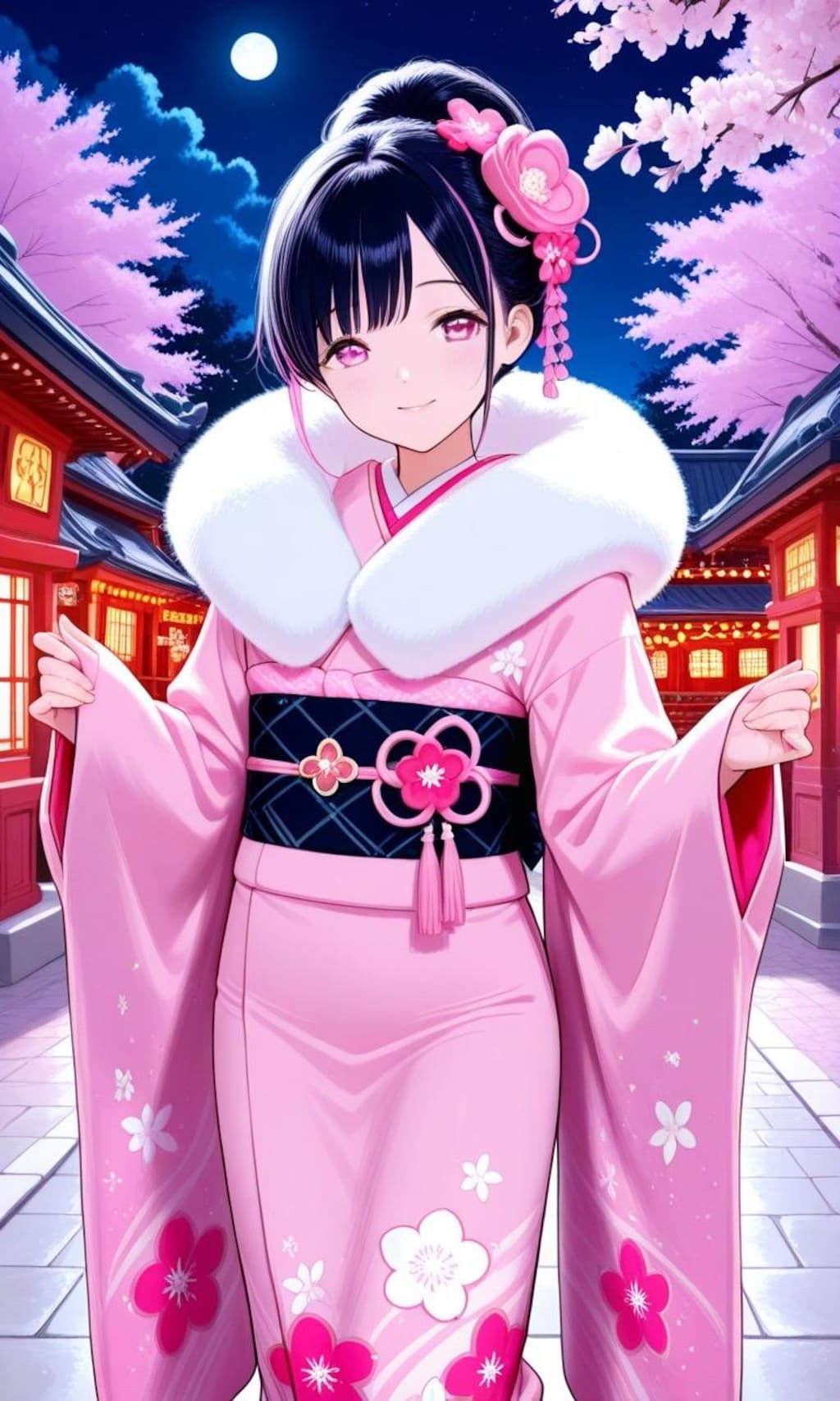 振袖姿の女の子