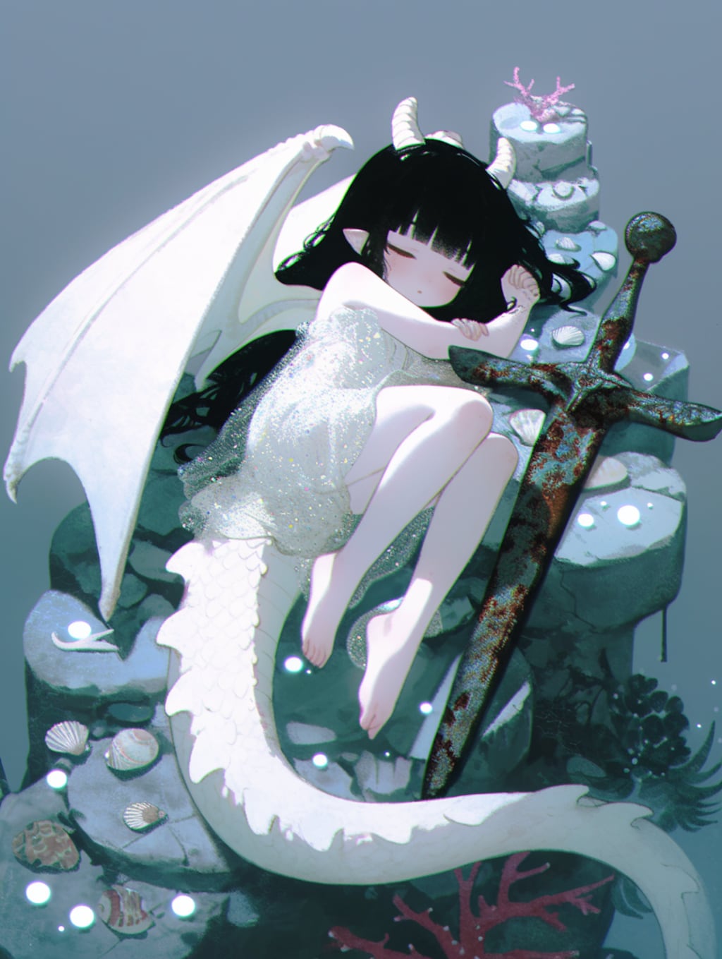 眠る深海竜ガール