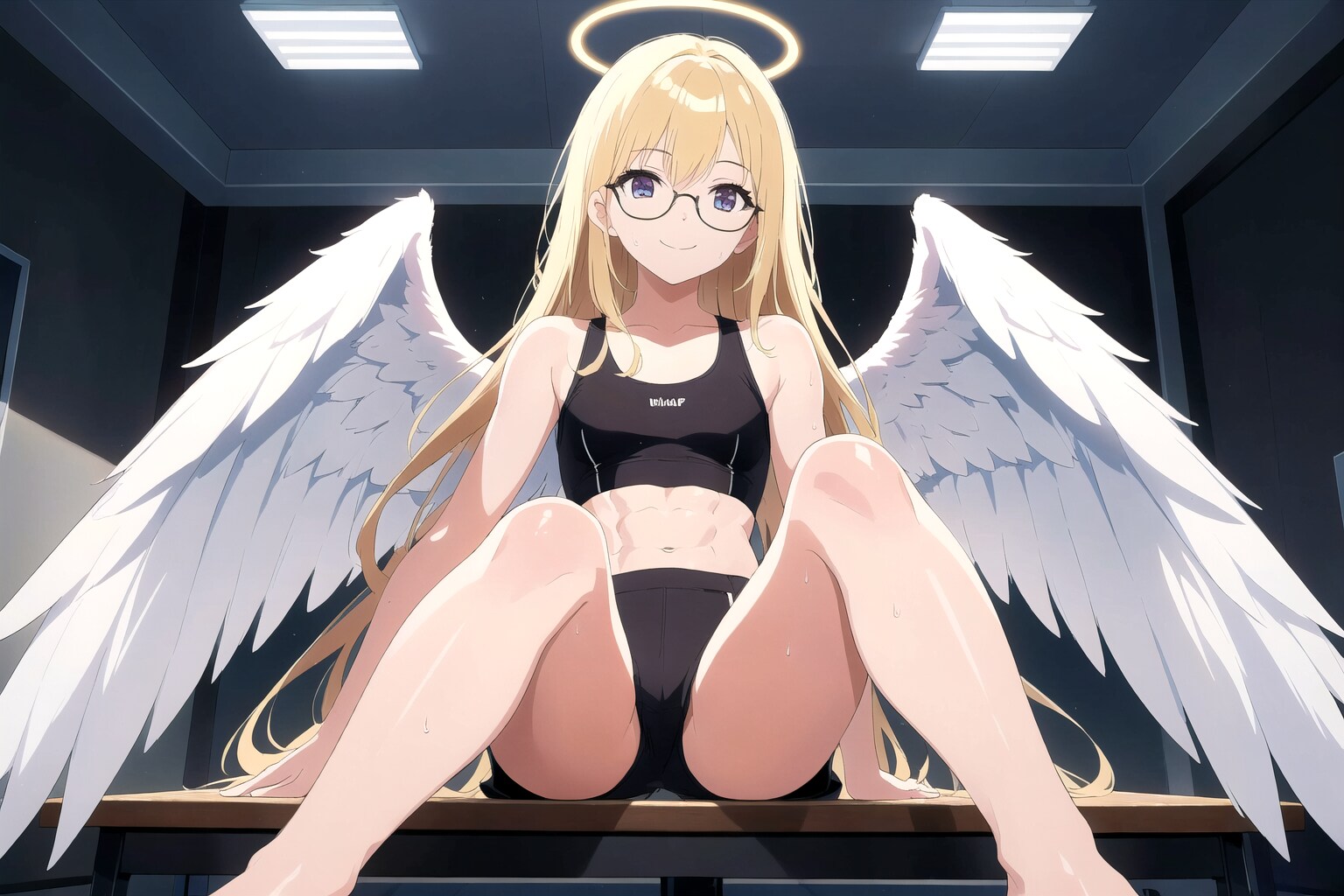 OPALの腹筋天使 -knees together feet apart-