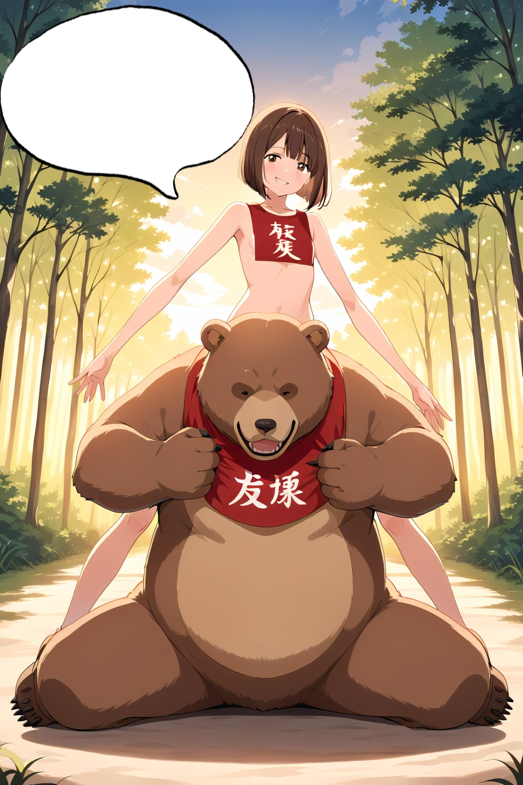 【吹出】まさかり担いだ金太郎子ちゃん