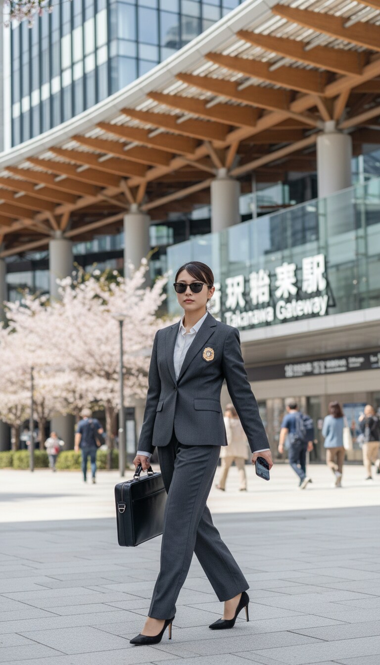Gemini実写特集　女刑事の高輪ゲートウェイ捜査